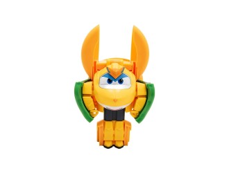 Jucarie Transformabila Super Wings Foodie, Hamburger 2-in-1, Mini Robot Avion Golden Boy