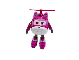 Figurina Transformabila Super Wings Shining Dizzy, Avion si Robot, 13 cm
