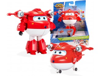 Figurina Transformabila Super Wings Shining Jett, Avion si Robot, 13 cm