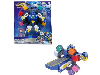 Set de Joaca Super Wings Spaceport 3 in 1, Statie Spatiala Transformabila cu 8 Mini Figurine