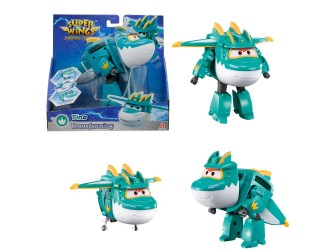 Figurina Transformabila Super Wings Tino, Avion si Robot, 13 cm