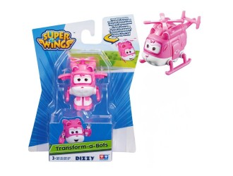 Figurina Transformabila Super Wings Dizzy, Elicopter si Robot, 5 cm
