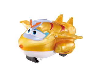 Figurina Transformabila Super Wings Golden Boy, Avion si Robot, 5 cm