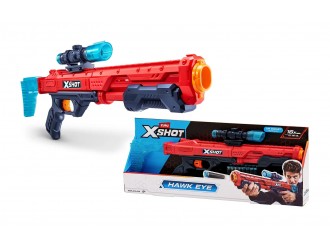 Blaster X-Shot Excel Hawk Eye ZURU, cu Luneta, 16 Darturi Inclus, Raza de Actiune 27 m, +8 ani