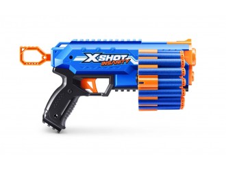 Blaster X-Shot Insanity Manic ZURU, 24 Darturi Inclus, Tambur Rotativ, Raza de Actiune 30 m, +8 ani