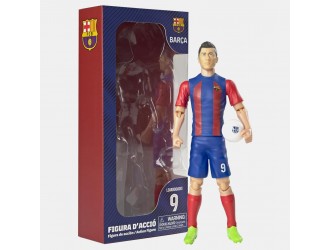 Figurina Football Robert Lewandowski #9, FC Barcelona, 20 cm, Banbo Toys