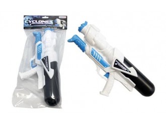 Pusca cu apa pentru copii Cyclones, 38 cm, Alb/Albastru