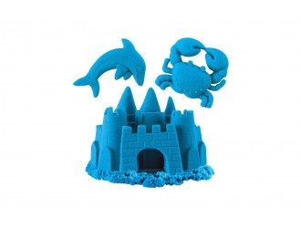 Nisip Kinetic Spin Master Kinetic Sand, Albastru Neon, 227 g, +3 ani