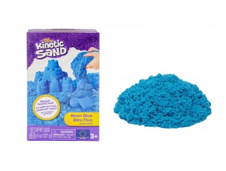Nisip Kinetic Spin Master Kinetic Sand, Albastru Neon, 227 g, +3 ani