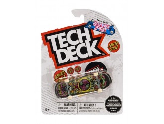 750288-1 Fingerboard Tech Deck, skateboard pentru degete, Seria 2, Santa Cruz