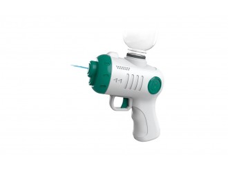 912527V Pistol electric cu apa pentru copii, reincarcabil USB, rezervor 200 ml, jet 5-8 m, 16 cm, Alb/Verde
