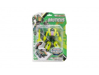 Трансформируемый робот Bruticus Assault Warrior полицейский автомобиль зеленый, 2 в 1, робот и полицейская машина