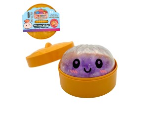 Jucarie Antistres Squishy Bun - Orbeez Crystal Edition! Violet, 8 cm, 120 gr