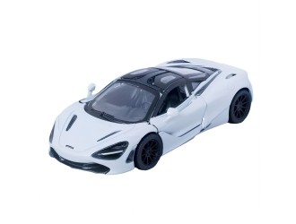 Macheta auto metalica McLaren 720S Kinsmart KT5403W, scara 1:36, cu usi tip fluture care se deschid, Alb