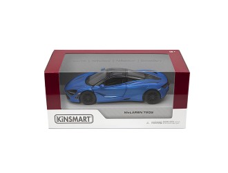 KT5403W-ALBASTRU Macheta auto metalica McLaren 720S Kinsmart KT5403W, scara 1:36, cu usi tip fluture care se deschid, Albastru