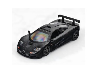 Macheta auto metalica 1995 McLaren F1 GTR Kinsmart KT5411W, scara 1:34, cu usi care se deschid, Negru