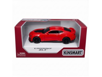 Macheta auto metalica Chevrolet Camaro ZL1 Kinsmart KT5399WF, scara 1:38, cu usi care se deschid, Rosu