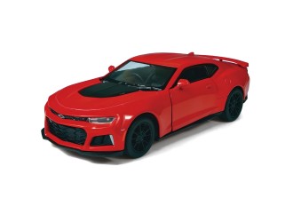 Macheta auto metalica Chevrolet Camaro ZL1 Kinsmart KT5399WF, scara 1:38, cu usi care se deschid, Rosu