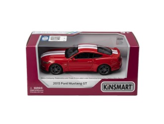 KT5386WF-ROSU Macheta auto metalica Ford Mustang GT Kinsmart KT5386WF 1:38, cu usi care se deschid, Rosu