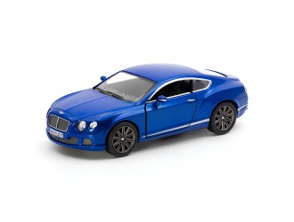 KT5369W-ALBASTRU Macheta auto metalica Bentley Continental GT Speed Kinsmart KT5369W 1:38, cu usi care se deschid, Albastru