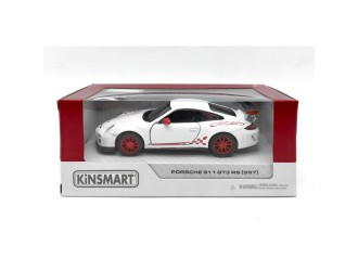 KT5352W-ALB Macheta auto metalica 2010 Porsche 911 GT3 RS Kinsmart KT5352W 1:36, cu usi care se deschid, Alb