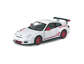 KT5352W-ALB Macheta auto metalica 2010 Porsche 911 GT3 RS Kinsmart KT5352W 1:36, cu usi care se deschid, Alb