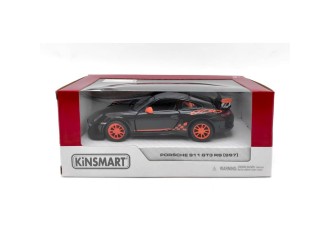 Macheta auto metalica 2010 Porsche 911 GT3 RS Kinsmart KT5352W 1:36, cu usi care se deschid, Verde