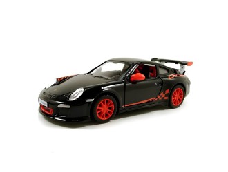 Macheta auto metalica 2010 Porsche 911 GT3 RS Kinsmart KT5352W 1:36, cu usi care se deschid, Verde