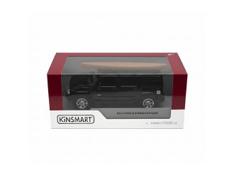 KT5097WS1-NEGRU Macheta auto metalica 2005 Hummer H2 SUT cu placa de surf Kinsmart KT5097WS1, scara 1:40, cu usi care se deschid, Negru
