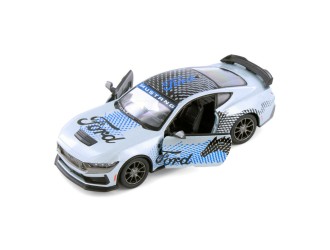 KT5455WF-GRI Macheta auto metalica Ford Mustang Dark Horse Kinsmart KT5455WF, scara 1:38, cu usi care se deschid, Gri