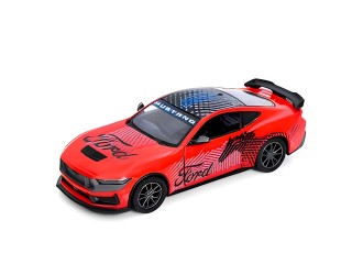 KT5455WF-ROSU Macheta auto metalica Ford Mustang Dark Horse Kinsmart KT5455WF, scara 1:38, cu usi care se deschid, Rosu