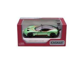 KT5407WF-VERDE Macheta auto metalica Aston Martin Vulcan Kinsmart KT5407WF, scara 1:38, cu usi care se deschid, Verde