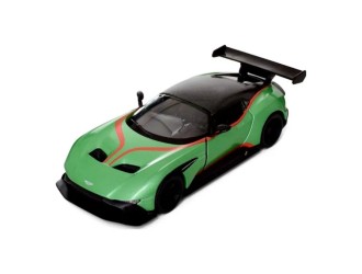KT5407WF-VERDE Macheta auto metalica Aston Martin Vulcan Kinsmart KT5407WF, scara 1:38, cu usi care se deschid, Verde