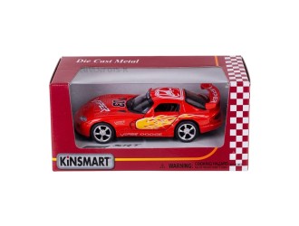 KT5039-ROSU Macheta auto metalica Dodge Viper GTSR Kinsmart KT5039, scara 1:36, cu usi care se deschid, Rosu