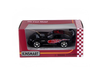 KT5039-NEGRU Macheta auto metalica Dodge Viper GTSR Kinsmart KT5039, scara 1:36, cu usi care se deschid, Negru