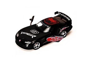 KT5039-NEGRU Macheta auto metalica Dodge Viper GTSR Kinsmart KT5039, scara 1:36, cu usi care se deschid, Negru