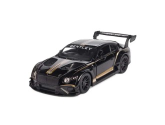 Macheta auto metalica Bentley Continental GT3 Kinsmart KT5417W, scara 1:38, cu usi care se deschid, Negru