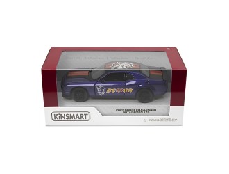 Macheta auto metalica 2023 Dodge Challenger SRT Demon 170 (Livery Edition) Kinsmart KT5461WF, scara 1:40, cu usi care se deschid, Mov
