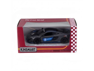 Macheta auto metalica McLaren 675LT (Livery Edition) Kinsmart KT5392WF, scara 1:36, cu usi care se deschid, Negru