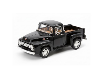 Металлическая модель автомобиля 1956 Ford F-100 Pickup Kinsmart KT5385W, масштаб 1:38, с открывающимися дверями, Черный