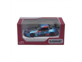 Macheta auto metalica Toyota GR Supra Racing Concept Kinsmart KT5421W, scara 1:36, cu usi care se deschid, Albastru