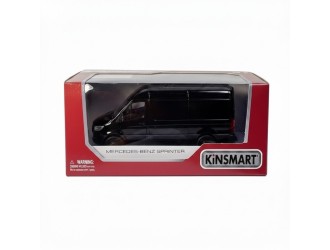Металлическая модель автомобиля Kinsmart KT5426W Mercedes-Benz Sprinter, масштаб 1:38, с открывающимися дверями, черный