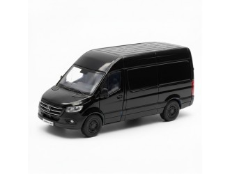 Металлическая модель автомобиля Kinsmart KT5426W Mercedes-Benz Sprinter, масштаб 1:38, с открывающимися дверями, черный