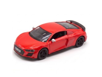 Macheta auto metalica Audi R8 Coupe Kinsmart KT5422W, scara 1:36, cu usi care se deschid, Rosu