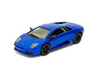 Macheta auto metalica Lamborghini Murcielago LP 640 Kinsmart KT5370W, scara 1:38, cu usi care se deschid, Albastru