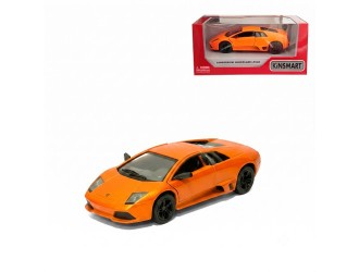 Macheta auto metalica Lamborghini Murcielago LP 640 Kinsmart KT5370W, scara 1:38, cu usi care se deschid, Portocaliu