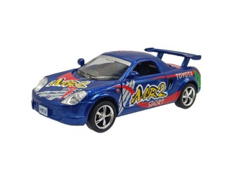 Macheta auto metalica Toyota MR2 Kinsmart KT5072W-1, scara 1:32, cu usi care se deschid