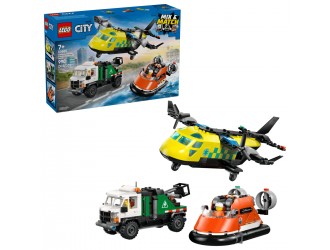 Set de constructie 60505 Avion, camion de service si hovercraft