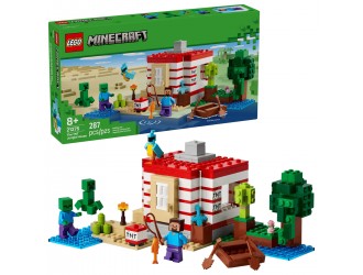 Set de constructie LEGO Minecraft 21275 Casa TNT din jungla, jucarie de construit