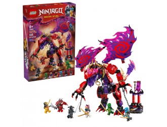 Set de constructie LEGO Ninjago 71832 Dragonul Thunderfang al haosului, jucarie de construit